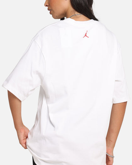 Jordan Brand Sneaker Patch Crewneck T-Shirt White/Varsity Red