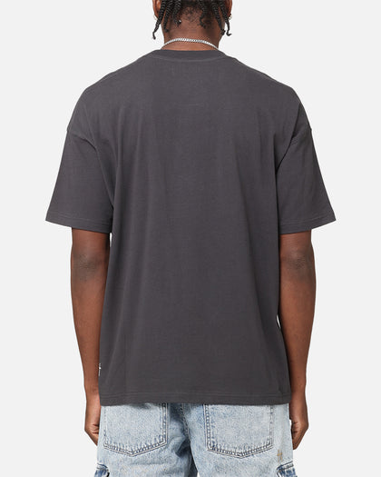 Saint Morta Emboss Boxy T-Shirt Dark Grey
