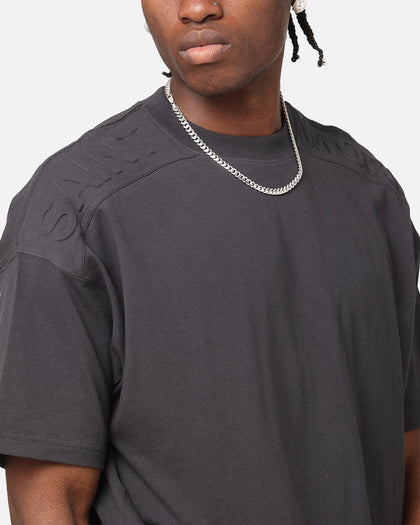 Saint Morta Emboss Boxy T-Shirt Dark Grey