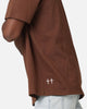 Saint Morta Emboss Boxy T-Shirt Dark Brown
