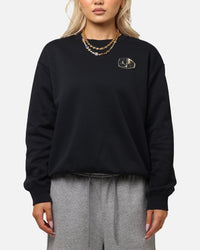 Jordan Women's Jumpman Brooklyn Fleece Graphic Crewneck Black/Sail