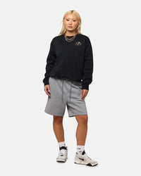 Jordan Women's Jumpman Brooklyn Fleece Graphic Crewneck Black/Sail