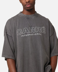 Carre Out Motion T-Shirt Washed Charcoal