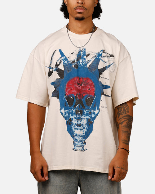 Loiter Brain Rot Vintage T-Shirt Off White
