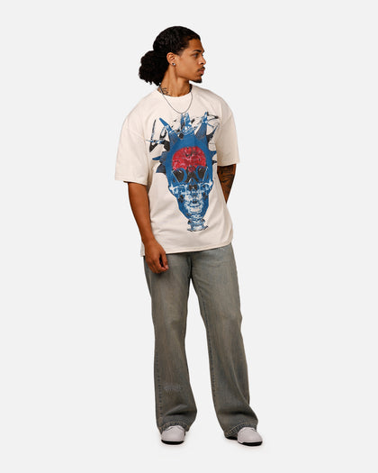 Loiter Brain Rot Vintage T-Shirt Off White