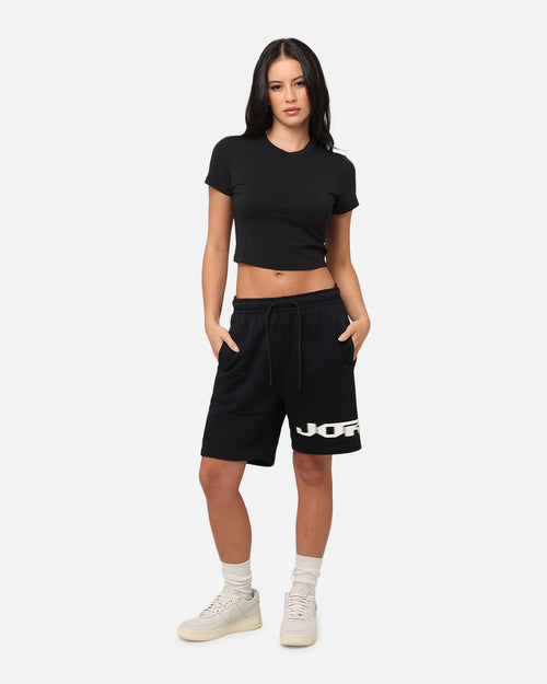 Nike Women's Sportswear Chill Knit Crop T-Shirt Black/Black