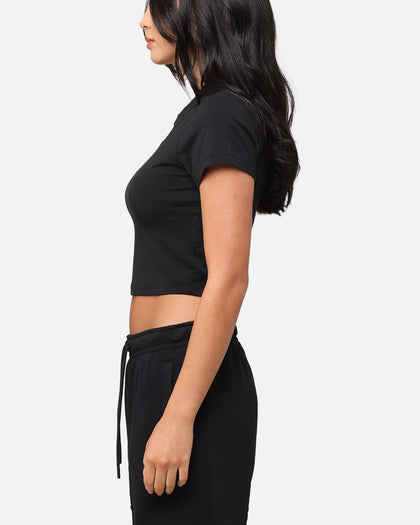 Nike Women's Sportswear Chill Knit Crop T-Shirt Black/Black