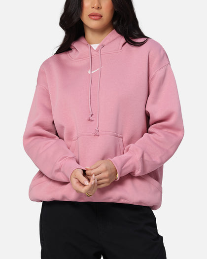 Nike Women's Sportswear Phoenix Fleece Oversized Pullover Hoodie Pink