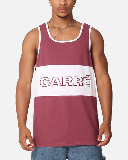 Carre Boost Panel Singlet Maroon