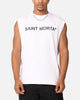 Saint Morta Official Oversized Muscle T-Shirt White/Black
