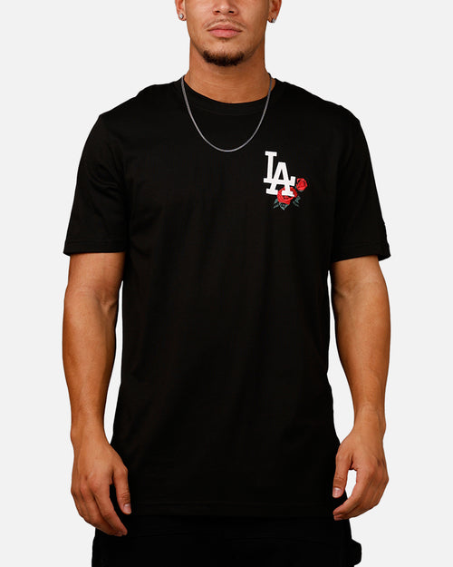 New Era Los Angeles Dodgers Rose T-Shirt Black/Red