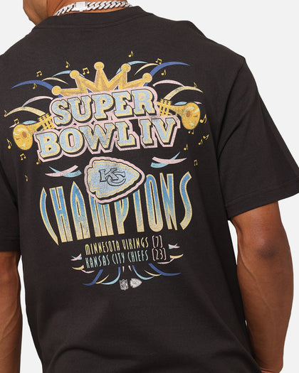 Mitchell & Ness New Orleans 1970 Super Bowl IV Match Up T-Shirt Faded Black