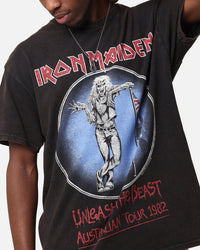 Iron Maiden Unleash Tour Vintage T-Shirt Black Vintage