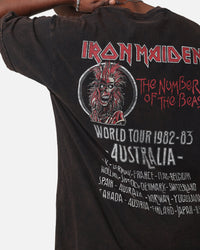 Iron Maiden Unleash Tour Vintage T-Shirt Black Vintage