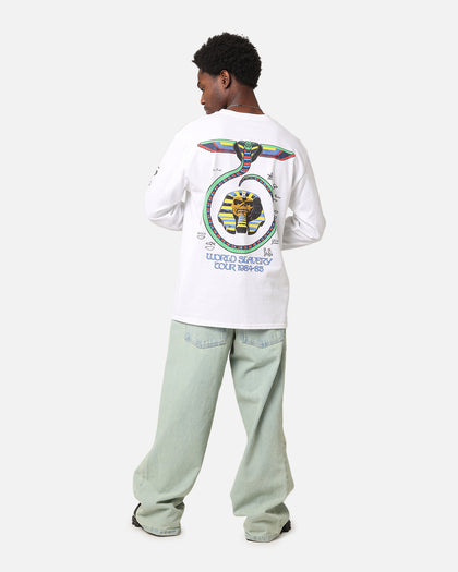 Iron Maiden World Slavery Tour Long Sleeve T-Shirt White