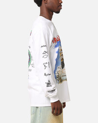 Iron Maiden World Slavery Tour Long Sleeve T-Shirt White