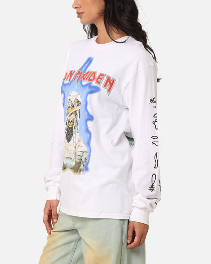 Iron Maiden World Slavery Tour Long Sleeve T-Shirt White
