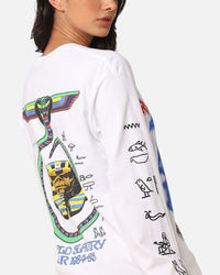 Iron Maiden World Slavery Tour Long Sleeve T-Shirt White