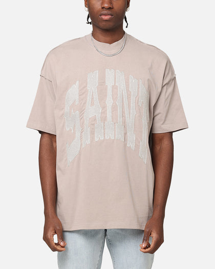 Saint Morta Outlaw Xweave Boxy T-Shirt Grey
