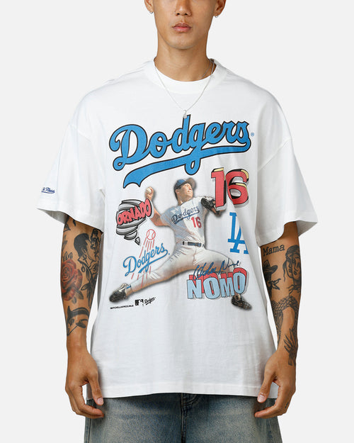 Mitchell & Ness Los Angeles Dodgers Hideo Nomo Tornado T-Shirt Vintage White
