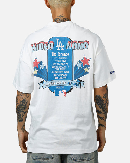 Mitchell & Ness Los Angeles Dodgers Hideo Nomo Tornado T-Shirt Vintage White