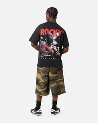 UFC By Culture Kings Leon 'Rocky' Edwards Vintage T-Shirt Black Acidwash
