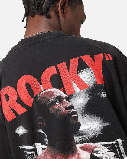 UFC By Culture Kings Leon 'Rocky' Edwards Vintage T-Shirt Black Acidwash