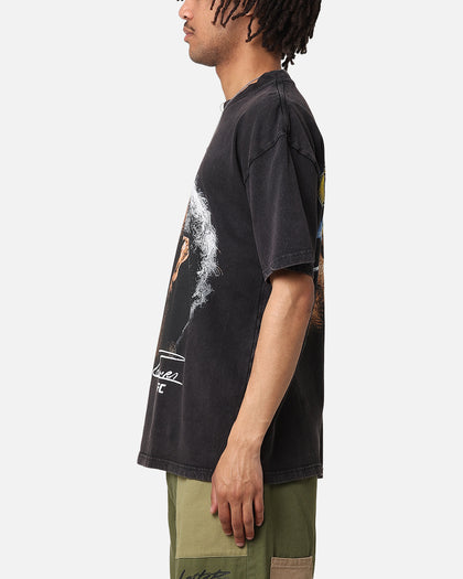 UFC By Culture Kings Charles Oliveira Signature Vintage T-Shirt Black Acidwash