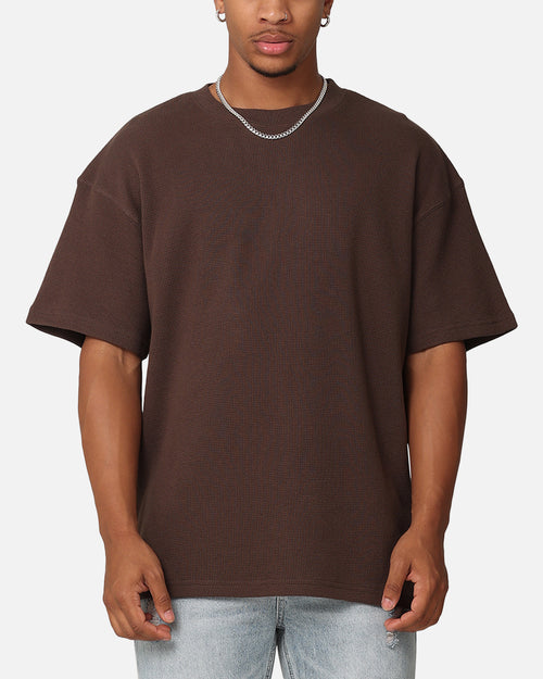 Saint Morta Waffle T-Shirt Chocolate Brown