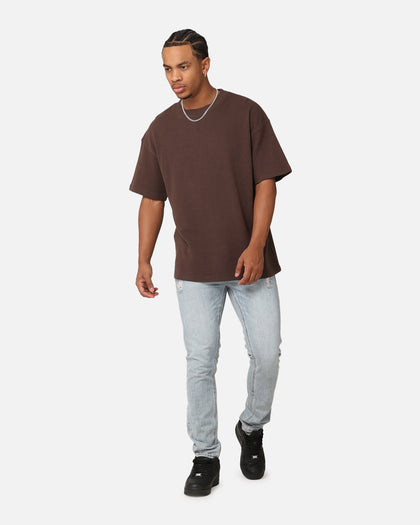 Saint Morta Waffle T-Shirt Chocolate Brown