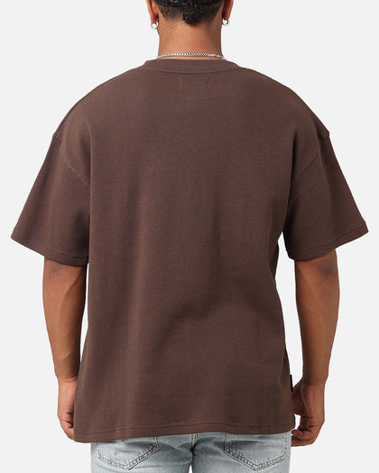 Saint Morta Waffle T-Shirt Chocolate Brown