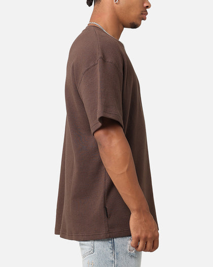 Saint Morta Waffle T-Shirt Chocolate Brown