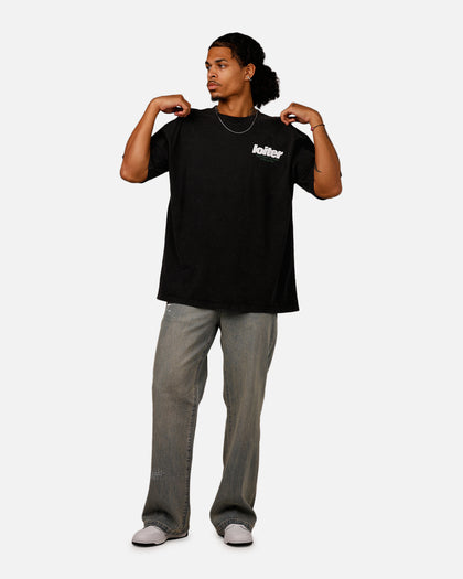 Loiter Bonsai T-Shirt Black Acidwash