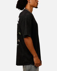 Loiter Bonsai T-Shirt Black Acidwash