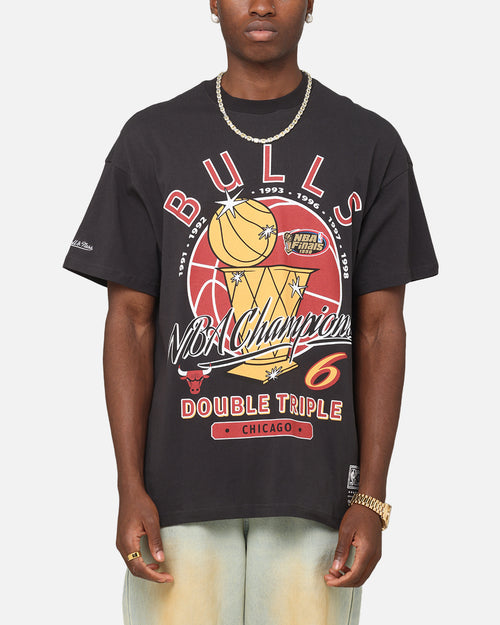 Mitchell & Ness Chicago Bulls Champions Report "Champ Pack" T-Shirt Faded Black
