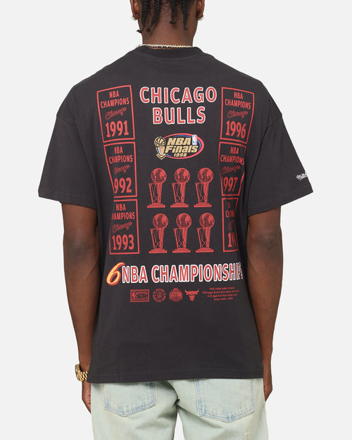 Mitchell & Ness Chicago Bulls Champions Report "Champ Pack" T-Shirt Faded Black