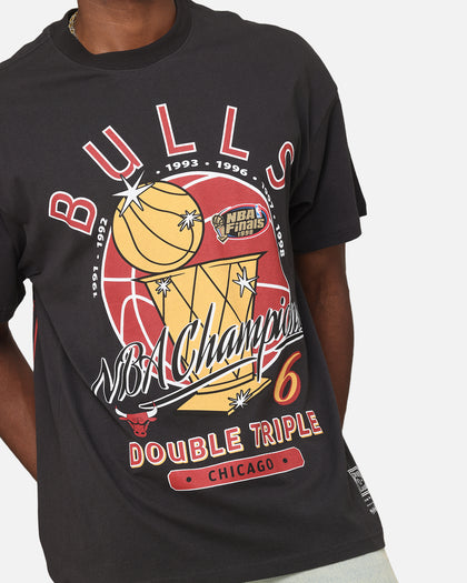Mitchell & Ness Chicago Bulls Champions Report "Champ Pack" T-Shirt Faded Black