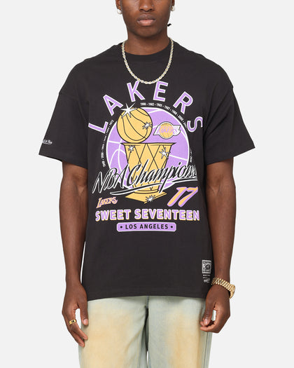 Mitchell & Ness Los Angeles Lakers Champions Report "Champ Pack" T-Shirt Faded Black