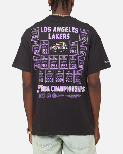 Mitchell & Ness Los Angeles Lakers Champions Report "Champ Pack" T-Shirt Faded Black