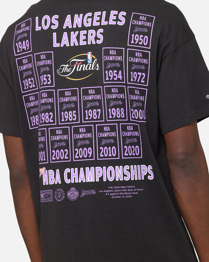 Mitchell & Ness Los Angeles Lakers Champions Report "Champ Pack" T-Shirt Faded Black