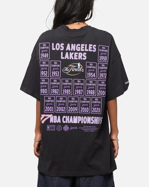 Mitchell & Ness Los Angeles Lakers Champions Report "Champ Pack" T-Shirt Faded Black