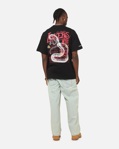 Mitchell & Ness Los Angeles Lakers Radiograph Gold Rings T-Shirt Faded Black