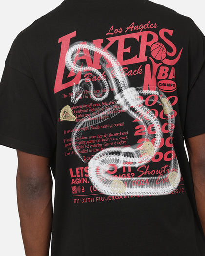 Mitchell & Ness Los Angeles Lakers Radiograph Gold Rings T-Shirt Faded Black