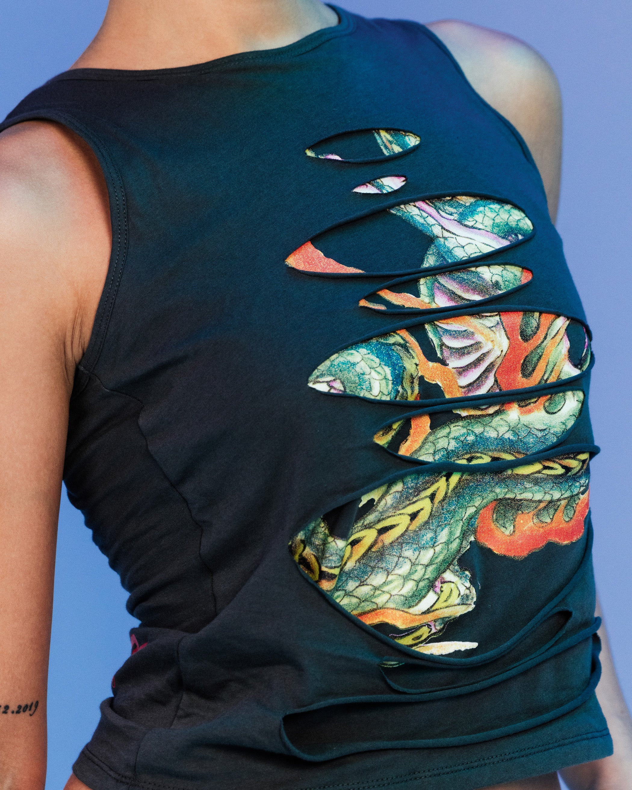 Ed Hardy By Loiter Women's Ripped Dragon Tank Black | Culture Kings