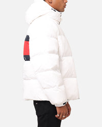Tommy Jeans TJM Flag Back Puffer Jacket White