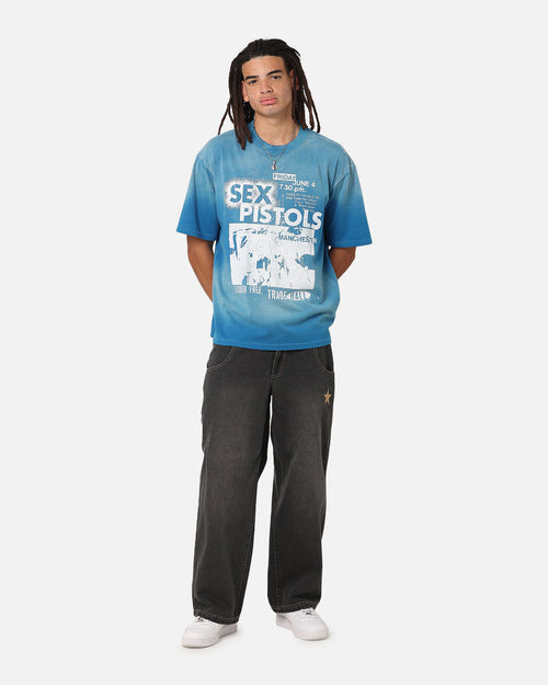 Sex Pistols Sun Fade T-Shirt Sun Washed Blue
