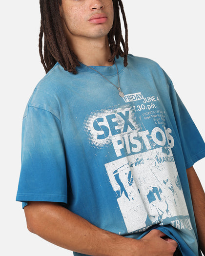Sex Pistols Sun Fade T-Shirt Sun Washed Blue