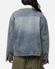 Saint Morta Sherpa Boxy Denim Jacket Dirty Denim