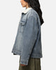 Saint Morta Sherpa Boxy Denim Jacket Dirty Denim