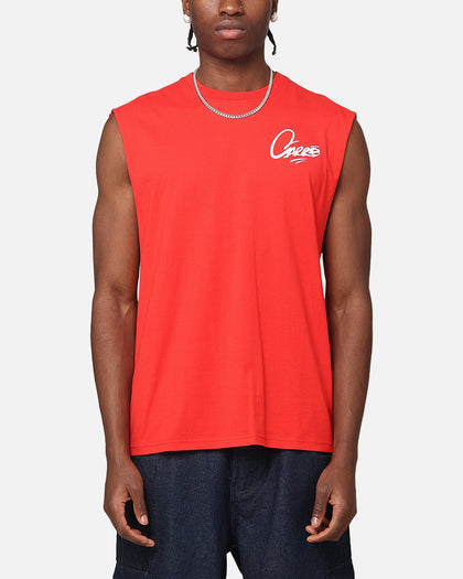 Carre Graffiti Muscle T-Shirt Red